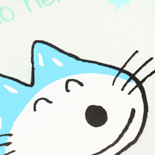 11ぴきのねこ にこにこ メッシュポーチ(ブルー)