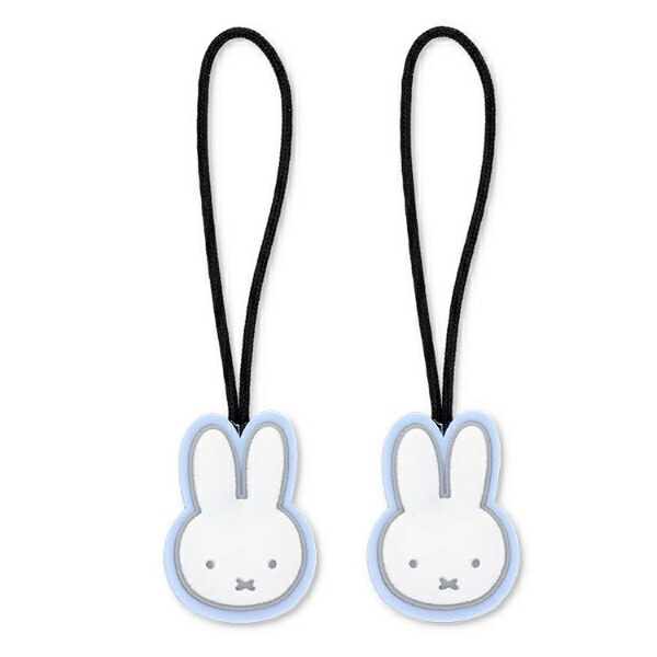 ミッフィー miffy フェイス ジッパータブ(ライトブルー) チャーム