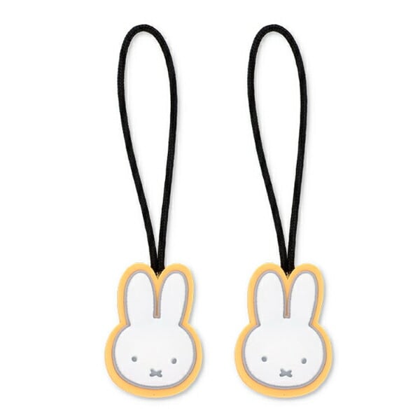 ミッフィー miffy フェイス ジッパータブ(オレンジ) チャーム