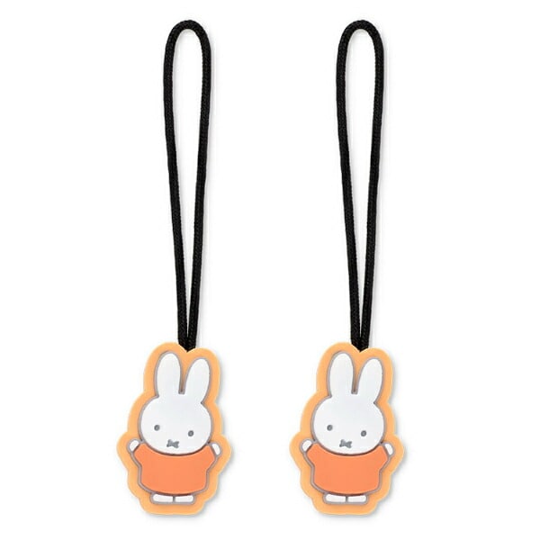 ミッフィー miffy ばんざい ジッパータブ(オレンジ) チャーム