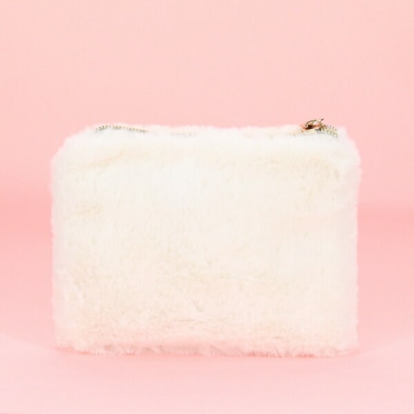 ミッフィー miffy もこもこフラットポーチ(アイボリー)