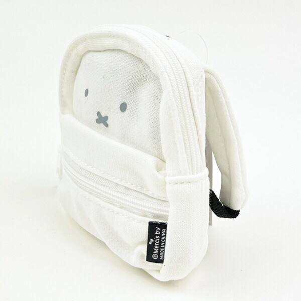 ミッフィー miffy フェイス スウェットリュック型ポーチ(ホワイト) ぬい活