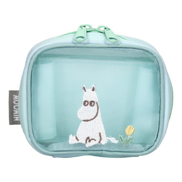 ムーミン ミニ じゃばらメッシュポーチ(ミント)