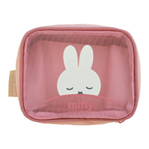 ミッフィー miffy じゃばらメッシュポーチS (ピンク)