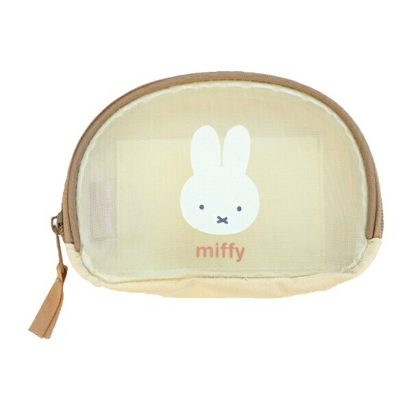 ミッフィー miffy シェル型メッシュポーチ (アイボリー)