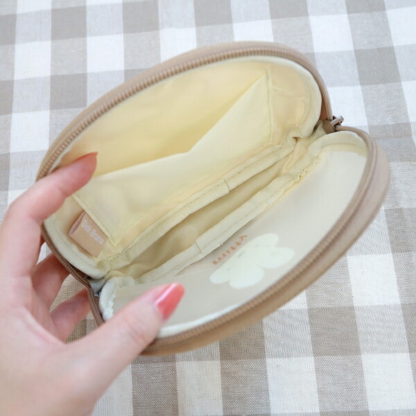 ミッフィー miffy シェル型メッシュポーチ (アイボリー)