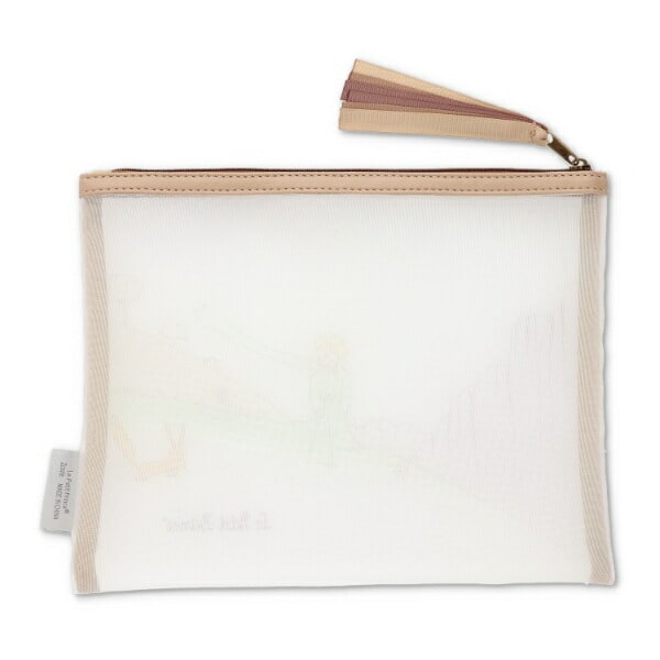 星の王子さま メッシュポーチフラット (ベージュ)