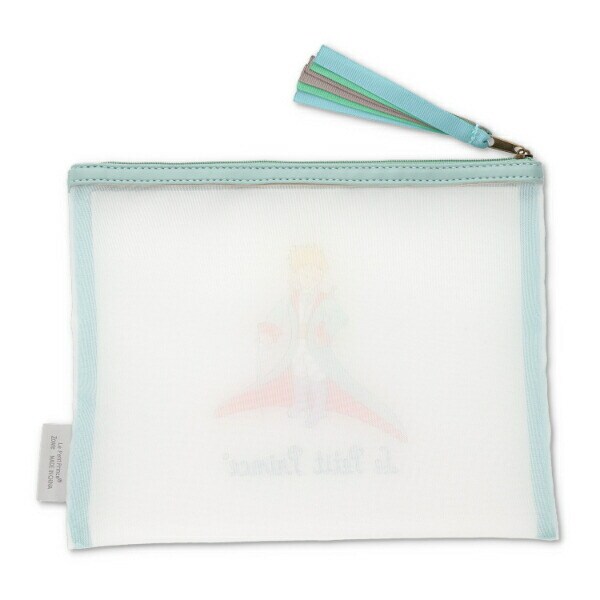 星の王子さま メッシュポーチフラット(ミントグリーン)