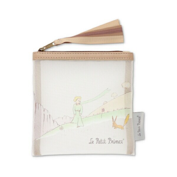 星の王子さま メッシュポーチミニ (ベージュ)