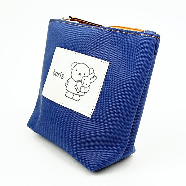 ミッフィー miffy BIGワッペンポーチ ネイビー