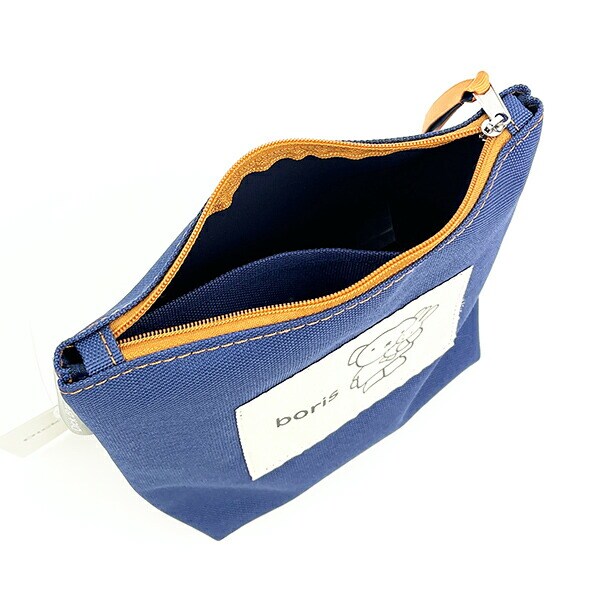 ミッフィー miffy BIGワッペンポーチ ネイビー