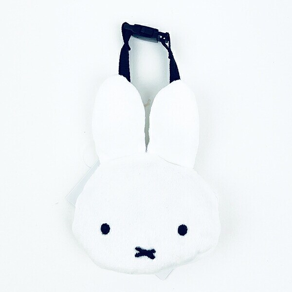 ミッフィー miffy フェイス型バッグチャーム(アイボリー) ポーチ ぬい活