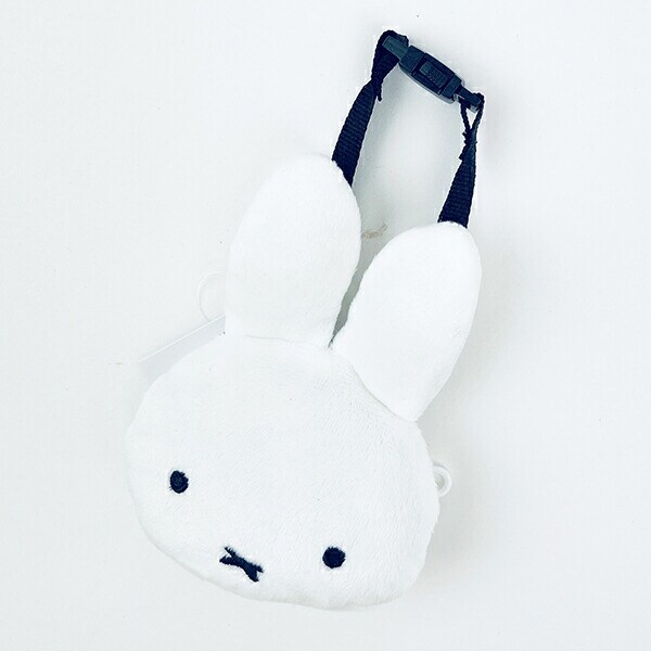ミッフィー miffy フェイス型バッグチャーム(アイボリー) ポーチ ぬい活