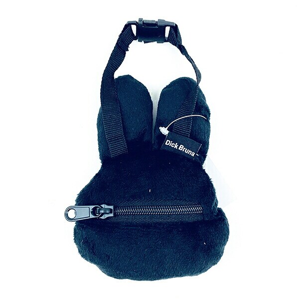 ミッフィー miffy フェイス型バッグチャーム(ブラック) ポーチ ぬい活