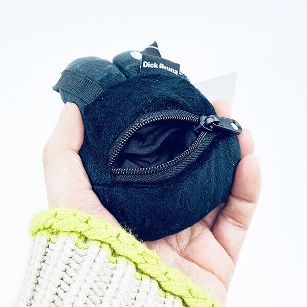 ミッフィー miffy フェイス型バッグチャーム(ブラック) ポーチ ぬい活