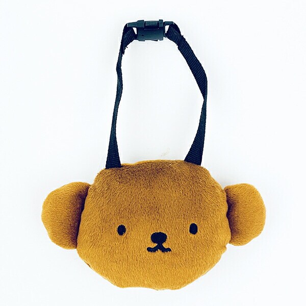 ミッフィー miffy ボリス フェイス型バッグチャーム(ブラウン) ポーチ ぬい活