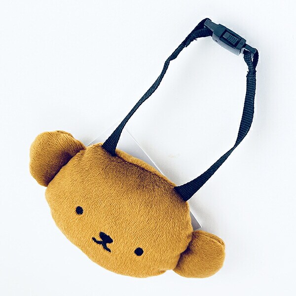 ミッフィー miffy ボリス フェイス型バッグチャーム(ブラウン) ポーチ ぬい活