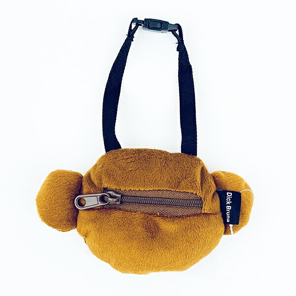 ミッフィー miffy ボリス フェイス型バッグチャーム(ブラウン) ポーチ ぬい活