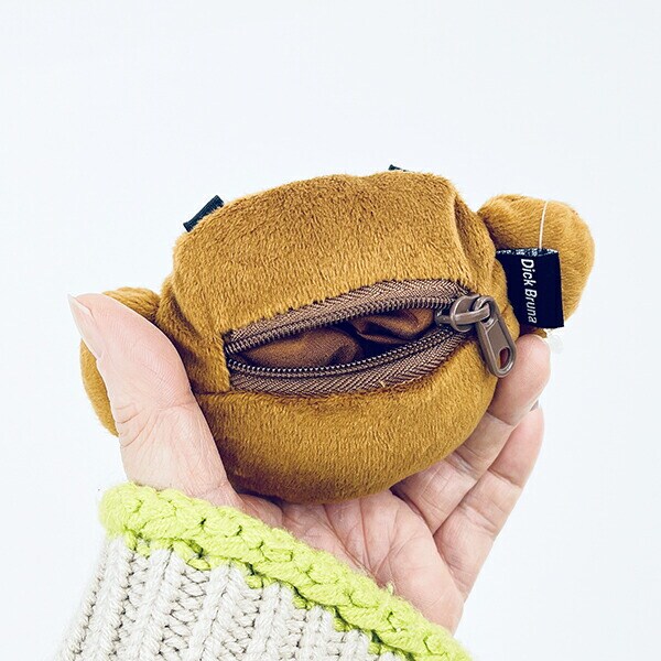 ミッフィー miffy ボリス フェイス型バッグチャーム(ブラウン) ポーチ ぬい活