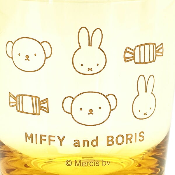 ミッフィー miffy クリアタンブラー （イエロー） コップ 日本製