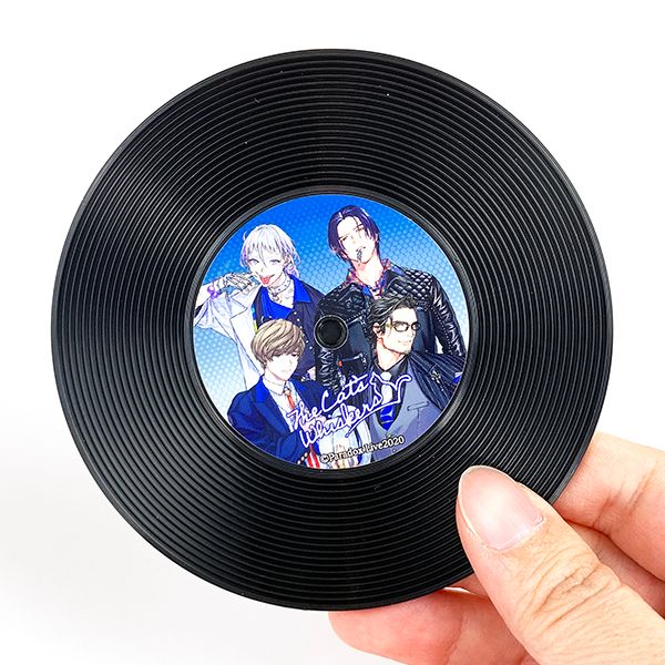 パラドックスライブ paradoxlive レコードコースター the cat's whiskers レコード コースター キッチン ブルー グッズ(mcd)