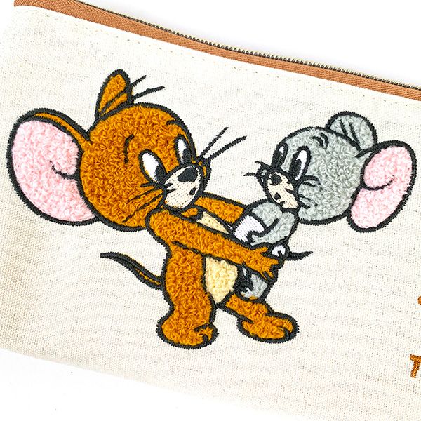 dショッピング |トムとジェリー さがら刺繍ペンポーチ ジェリー