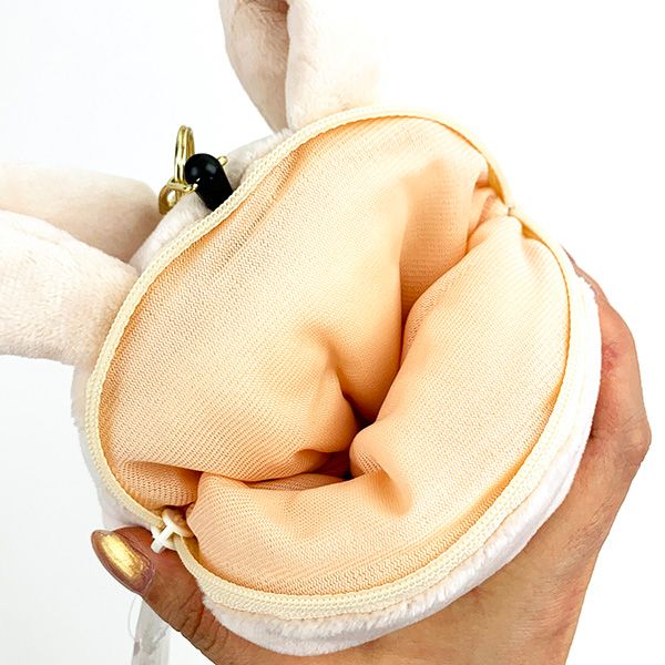 クレヨンしんちゃん ネネちゃんうさぎ ぬいぐるみパスケース付きポーチ 定期入れ ICカード入れ