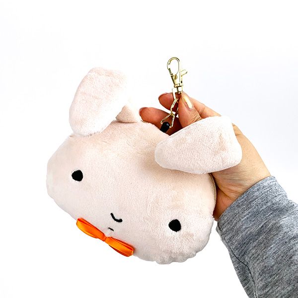 クレヨンしんちゃん ネネちゃんうさぎ ぬいぐるみパスケース付きポーチ 定期入れ ICカード入れ