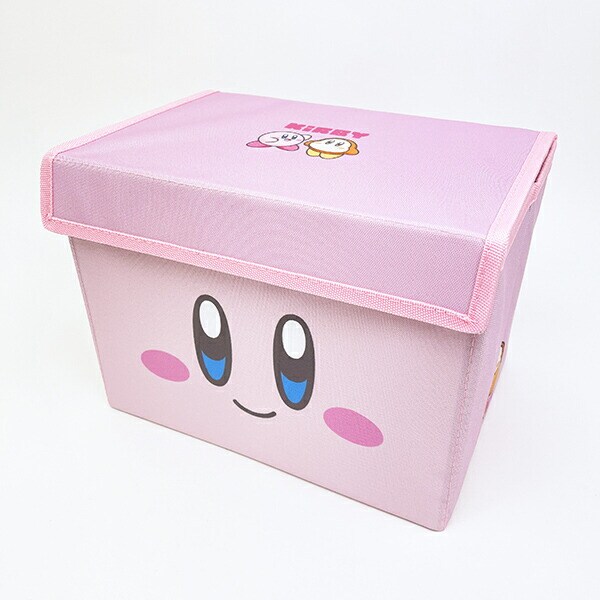 星のカービィ カービィフェイス フタ付き折りたたみ収納ボックス
