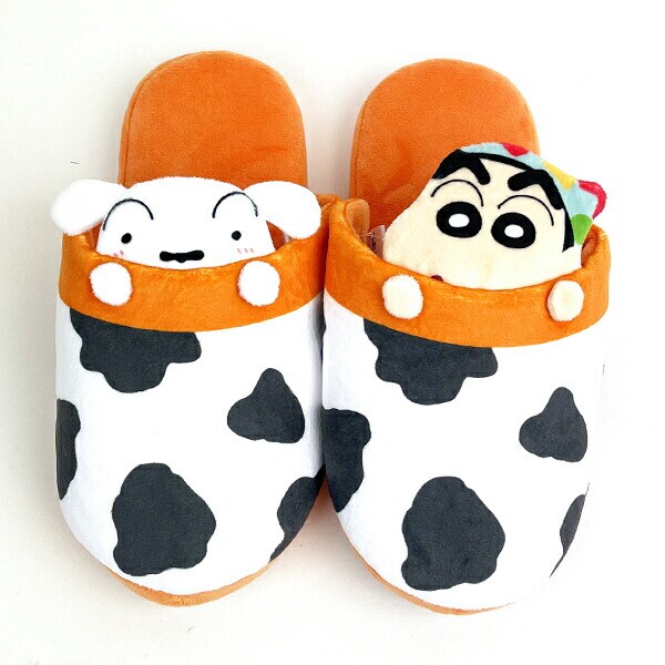 クレヨンしんちゃん しんちゃんとシロ おふとんスリッパ 日用品