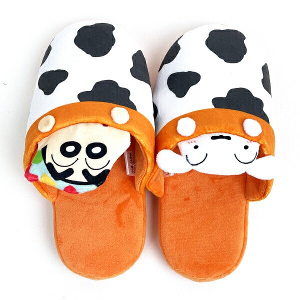 クレヨンしんちゃん しんちゃんとシロ おふとんスリッパ 日用品