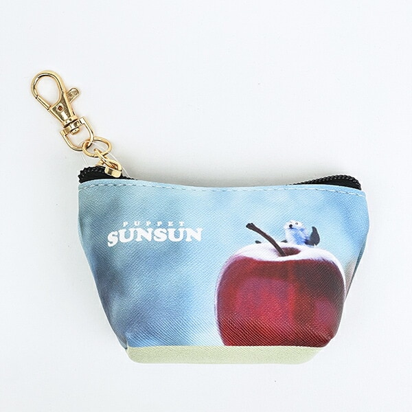 パペットスンスン 三角ミニポーチ アップル