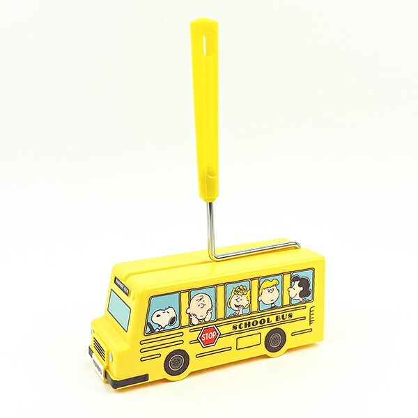 スヌーピー バス型ローラークリーナー イエロー 掃除用品 SNOOPY