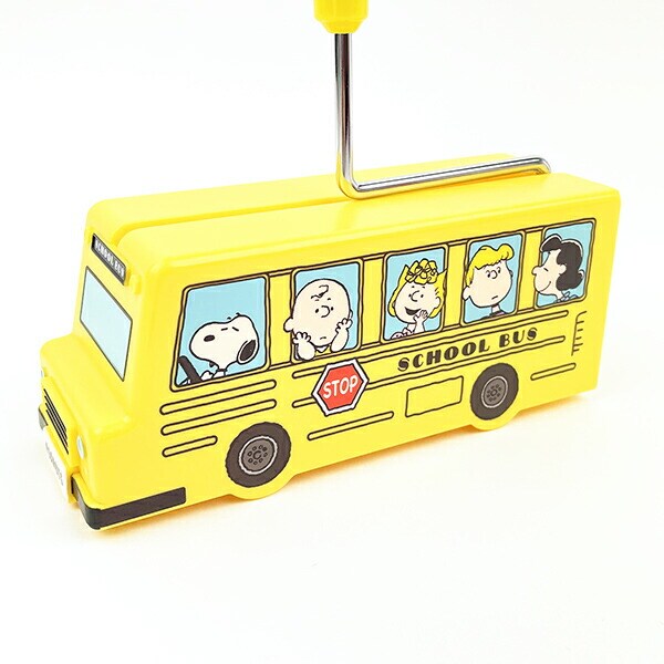 スヌーピー バス型ローラークリーナー イエロー 掃除用品 SNOOPY