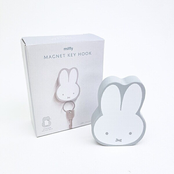 ミッフィー マグネットキーフック グレー