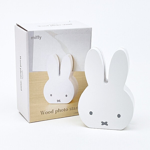 ミッフィー miffy ウッドフォトスタンド ホワイト インテリア