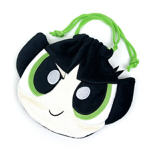 パワーパフガールズ ぬいぐるみ巾着 バターカップ ポーチ 小物入れ メイクポーチ