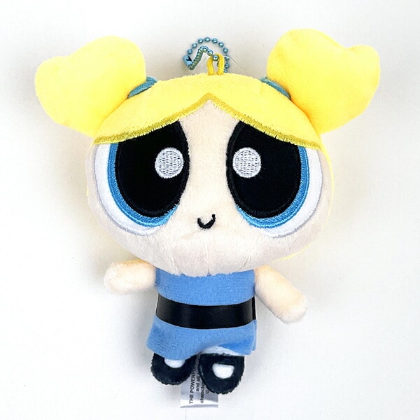 パワーパフガールズ ぬいぐるみマスコット バブルス ぬいぐるみ インテリア ボールチェーン付
