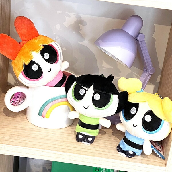 パワーパフガールズ ぬいぐるみマスコット バブルス ぬいぐるみ インテリア ボールチェーン付