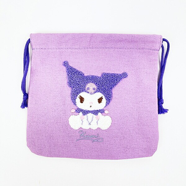 サンリオ クロミ サガラ刺繍巾着ポーチ Sanrio