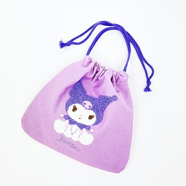 サンリオ クロミ サガラ刺繍巾着ポーチ Sanrio