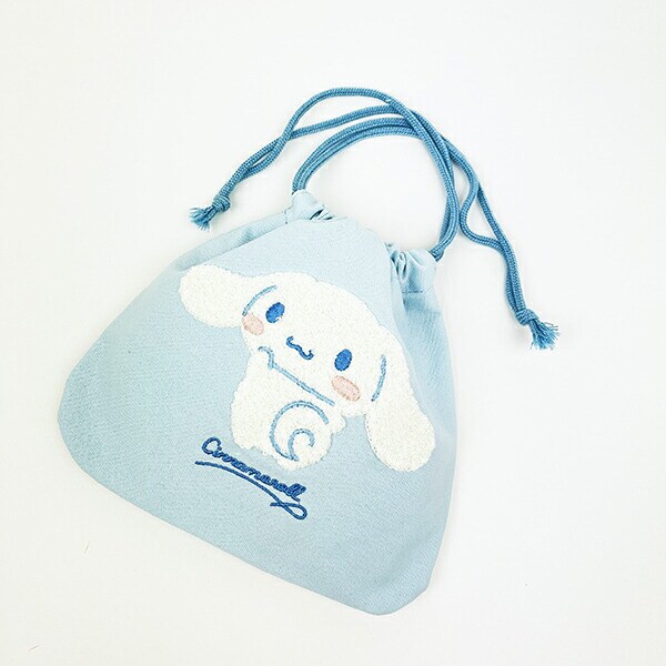 サンリオ シナモロール サガラ刺繍巾着ポーチ Sanrio