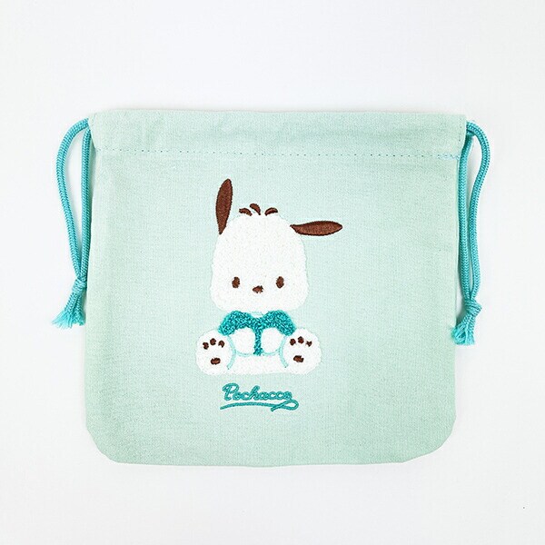 サンリオ ポチャッコ サガラ刺繍巾着ポーチ Sanrio