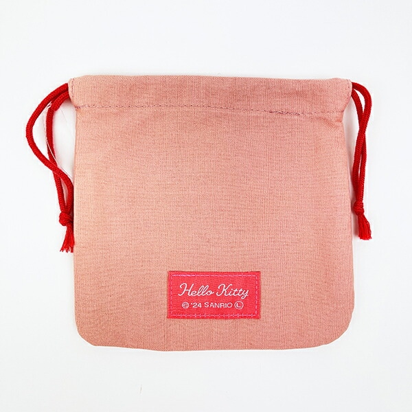 サンリオ ハローキティ サガラ刺繍巾着ポーチ Sanrio