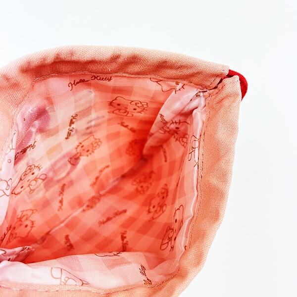 サンリオ ハローキティ サガラ刺繍巾着ポーチ Sanrio