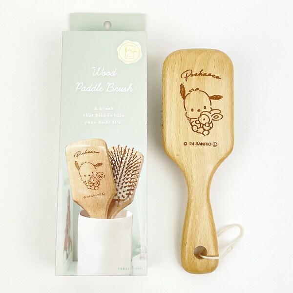 サンリオ ポチャッコ ウッドパドルブラシ Sanrio