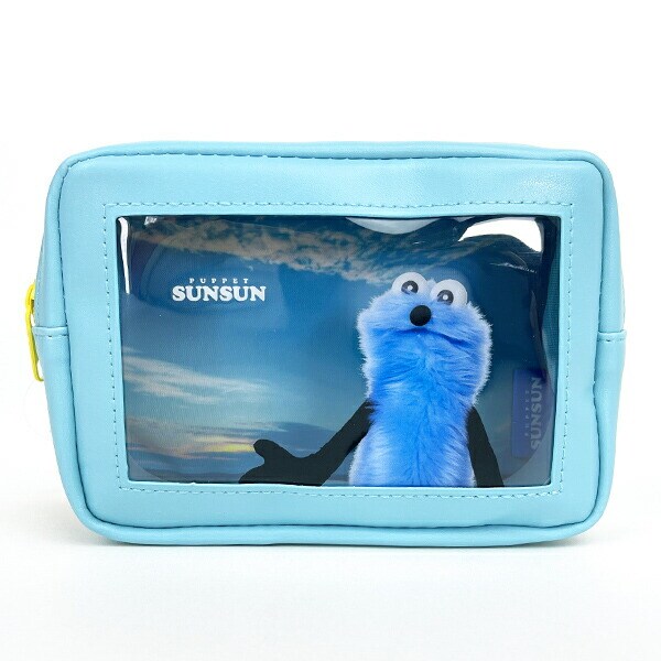 パペットスンスン スカイ スクエアレイヤーポーチ