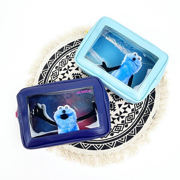 パペットスンスン スカイ スクエアレイヤーポーチ