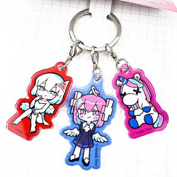 寺田てら Terada Tera’s Worid 3チャームキーホルダー