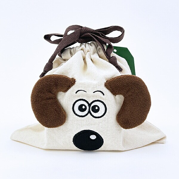 ウォレスとグルミット グルミット ぬいぐるみ巾着